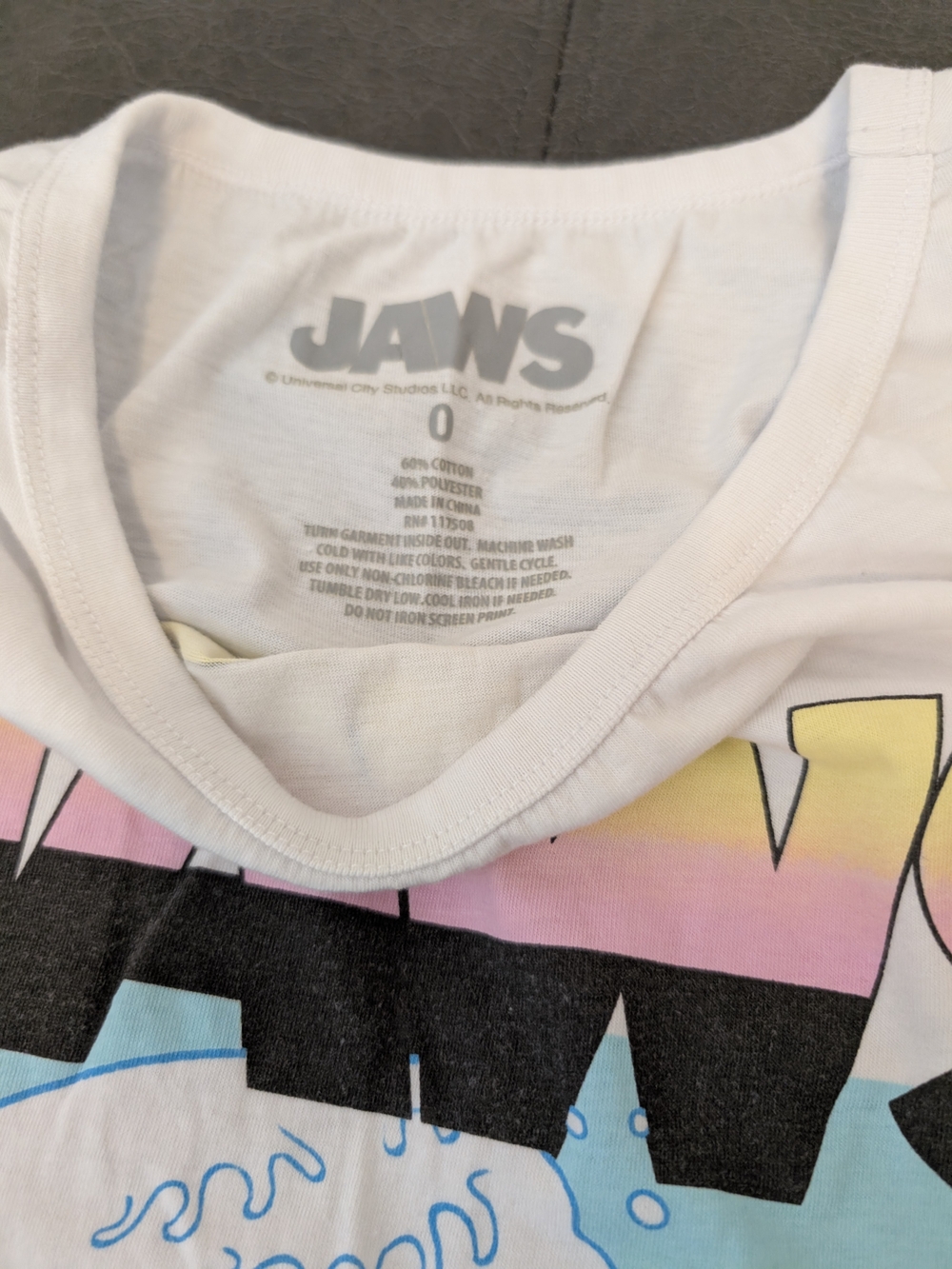 White Jaws Graphic Tank Top - Picture 2 of 3